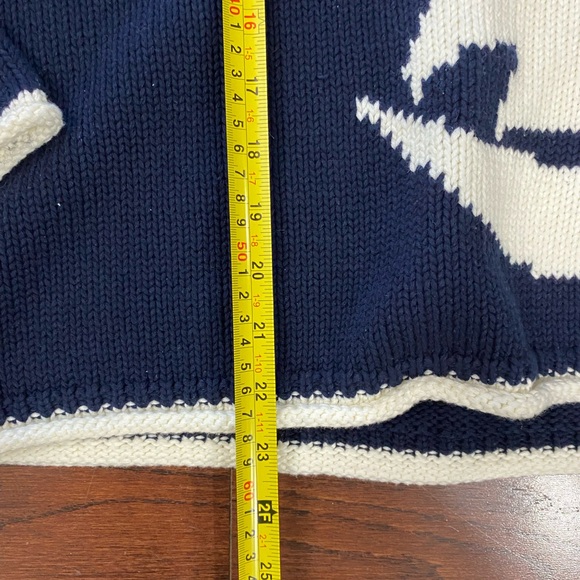 Vintage Liz Claiborne Sailboat Sweater 80s Nautical Knit Size L preppy - Picture 2 of 4